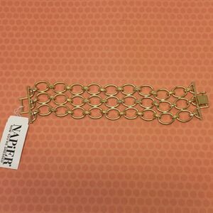 Napier Gold Chain Link Bracelet